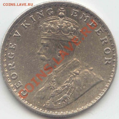 Серебро Индия 1 Рупия 1917г.  до 19.10.12г.   21-00(мск) - India_1Rupee_1917_2