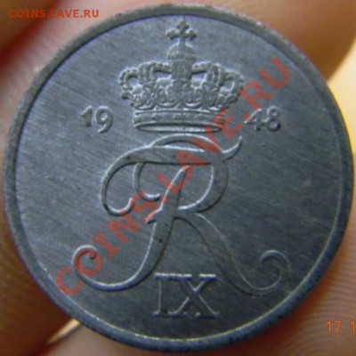 2 оре Дания 1948г. цинк - DSCN2900_thumb