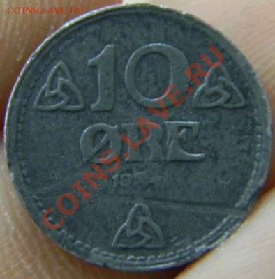 10 оре Норвегия цинк 194? - DSCN2901_thumb