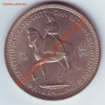 Великобритания. Крона. 1953г.UNC. до 23.10.12 в 22.00мск - Крона 1953.JPG