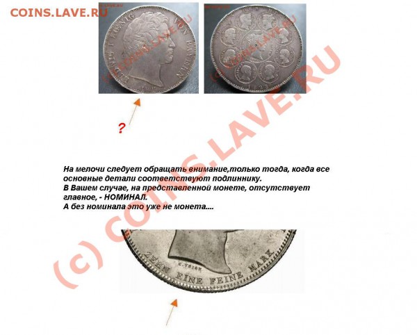1828 год, Бавария, подлинность и оценка. - 100