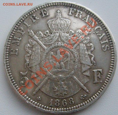 5 франков 1868 ВВ Франция  оценка - S6304761.JPG