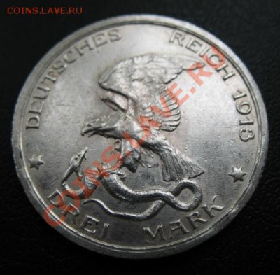 1913 г, Пруссия, 3 М, до 23.10 в 21-00 мск - 1913 3 м а
