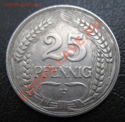 1909 г, Германия, 25 пф, F, до 23.10 в 21-00 мск - 25 09