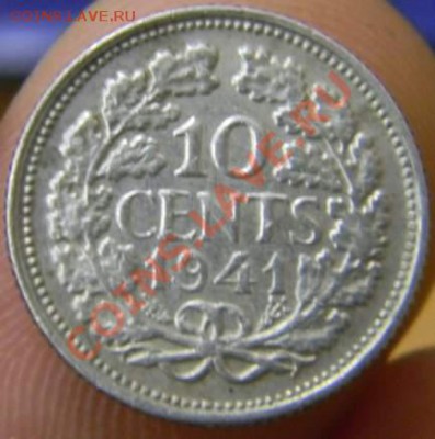 10 центов нидерланды 1941 г. серебро - DSCN2928_thumb