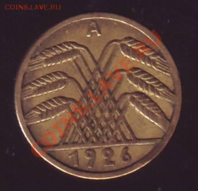 ВЕЙМАР.5 РЕЙХСПФЕННИГОВ. 1926.А. до 24.10.12 в 22.00мск - Германия. 5 пфенигов. 1926.А.1.JPG