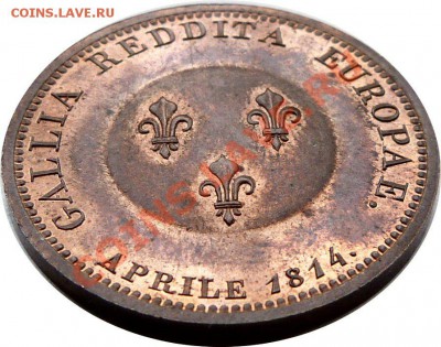 Подскажите по цене - Медь 2 франка 1814 NGC MS-63 RB - 2 Fr. 1814 Alexander I (3).JPG