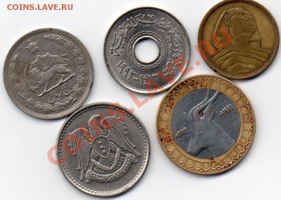 50 динар ,5 реалов ,25 пиастров и 10 мильем,1 фунт  и рапены - img515