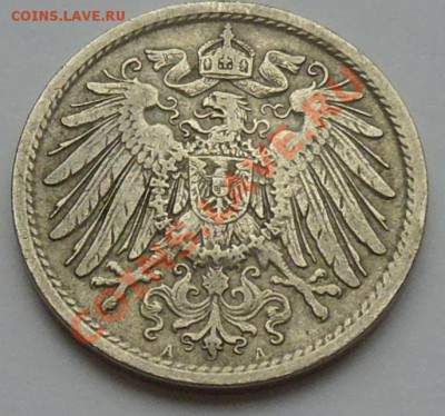 ГЕРМАНИЯ - 10 фенигов 1908 А - до 26 ОКТЯБРЯ - 714