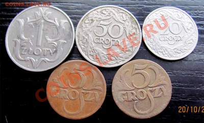 T82 Подборка Польши 1923-1929 5 шт. с рубля! до 26.10 в 22°° - T82 Poland 5 pcs_1