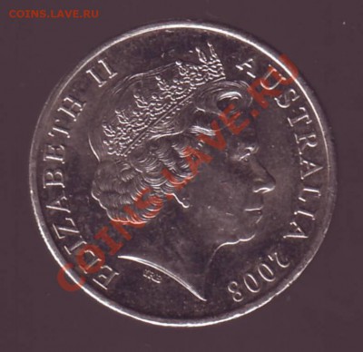 АВСТРАЛИЯ.20 ЦЕНТОВ.УТКОНОС В ВОДЕ.2008.до 26.10.12в22.00мск - Австралия. 20 пенсов 2008 2.JPG