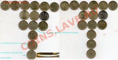 1руб97-98-06-08-09г(повороты расколы смещение выкус)15шт. - 1рубль браки