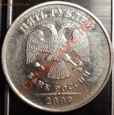5 рублей 2009 ММД.ГРИБОК!Чекан частично вне кольца.Оценка. - DSC01071.JPG