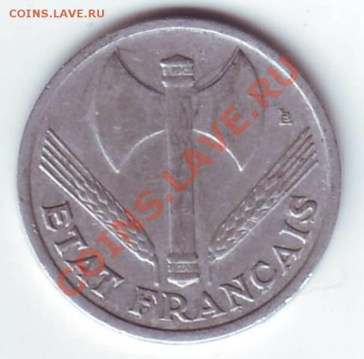ФРАНЦИЯ. ФРАНК. 1943г. до 28.10.12 в 22.00мск - Франция. франк. 1943 2.JPG