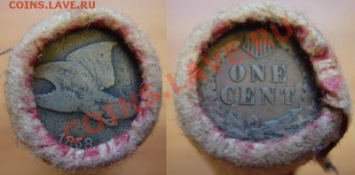 2 ролла США: орел 1858 - индеец + центы 1944S до 26.10 22-00 - Ролл с орлом.JPG