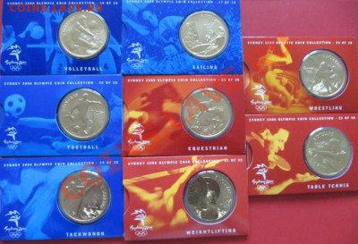 Австралия набор монет, выпущенных к олимпиаде в Сиднее 2000 - 3