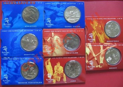 Австралия набор монет, выпущенных к олимпиаде в Сиднее 2000 - 1