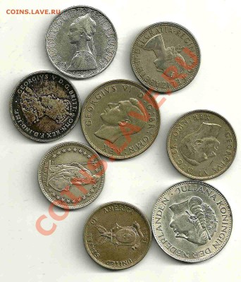 Оценка 8 серебряных монет 1931-1966 год - 2