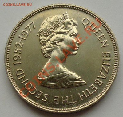 ГЕРНСИ - 25 пенсов (крона) 1977 - до 31 ОКТЯБРЯ - 981