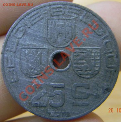 25 центов Бельгия цинк 1943г. - DSCN3124_thumb