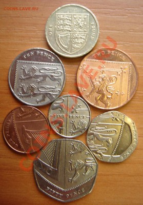Великобритания: 7 монет 2008 года до 31.10.12 22-00 - 7 монет Британии-1.JPG