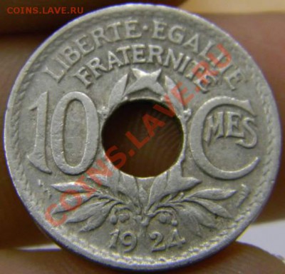 10 сантимов Франция 1924г. - DSCN3149_thumb
