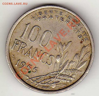 ФРАНЦИЯ 100 ФРАНКОВ 1955 ДО 01.11.12 В 22.00МСК (3485) - img624
