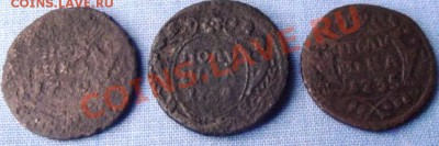 3 полушки-1730,1734,1735гг. до 30.10.12г. до 22-00мск с 1руб - DSCF1628
