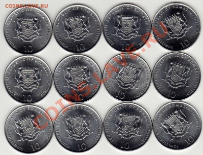 СОМАЛИ 10 ШИЛЛИНГОВ 2000 ВОСТ.ГОРОСКОП (12ШТ.)-01.11-22(3489 - img652