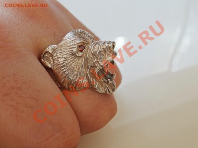 Серебряная Печатка "МЕДВЕДЬ" размер 22-22,5 - DSC03789.JPG