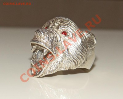 Серебряная Печатка "МЕДВЕДЬ" размер 22-22,5 - DSC03796.JPG