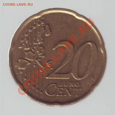ИТАЛИЯ. 20 ЕВРОЦЕНТОВ. 2002г. до 02.11.12 в 22.00мск - 20 евроцентов 2002 2
