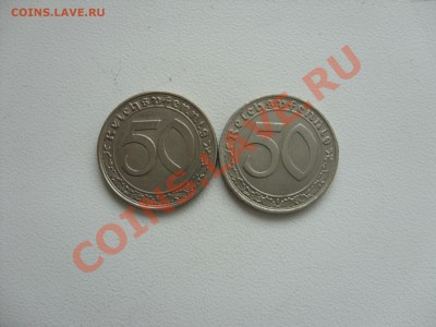 50 пфеннигов Германия 1938 А и 1939 A, J. Никель. - SDC10079.JPG