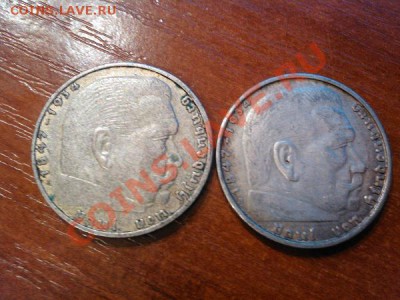 2-Х МАРОЧНИКИ 3 РЕЙХА, 1938Г, (2 ШТ), СЕРЕБРО. - IMG_20121029_120036