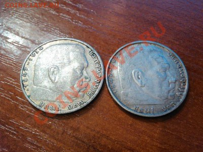 2-Х МАРОЧНИКИ 3 РЕЙХА, 1938Г, (2 ШТ), СЕРЕБРО. - IMG_20121029_120041