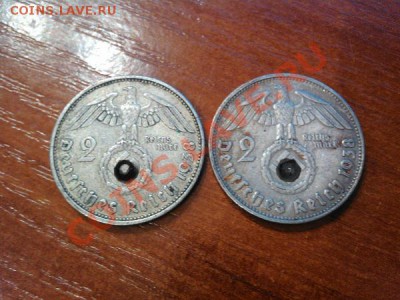 2-Х МАРОЧНИКИ 3 РЕЙХА, 1938Г, (2 ШТ), СЕРЕБРО. - IMG_20121029_120049