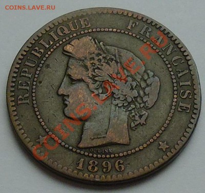 ФРАНЦИЯ - 10 сантимов 1896 А - до 4 НОЯБРЯ - 197