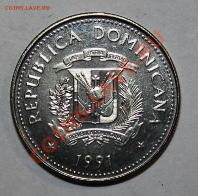 ДОМИНИКАНА 25 сентаво 1991 aUNC С РУБЛЯ до 1.11.12 22-00 мск - IMG_3889.JPG