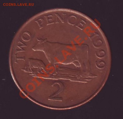 ГЕРНСИ. 2 ПЕНСА. 1999г.КОРОВА.до 03.11.12 в 22.00мск - Гернси 2 пенса 1999 корова 1.JPG