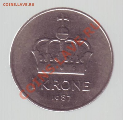 НОРВЕГИЯ. КРОНА.1987г.до 05.11.12 в 22.00мск - Норвегия  крона 1987 2.JPG
