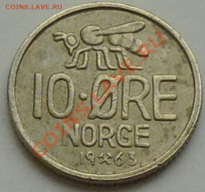 НОРВЕГИЯ - 10 ёре 1963 - Пчела - до 5 НОЯБРЯ - 158
