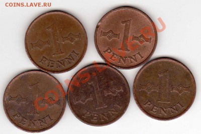 Финляндия пенни 1963-69 (5шт.) до 05.11.12 в 22.00мск (2373) - img792