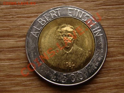 Сан Марино 500 лир 1984 Эйншт биметал  до 02.11.12 в 21.00 М - IMG_5696