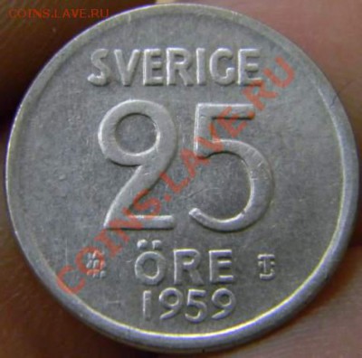 25 оре Швеция 1959г. серебро - DSCN3205_thumb