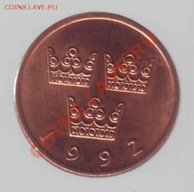ШВЕЦИЯ. 50 ЭРЕ. 1992г.до 05.11.12 в 22.00мск - Швеция. 50 эре 1992. 2.JPG