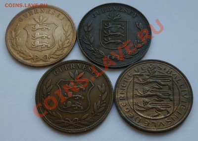 ГЕРНСИ - 4 и 8 дублей 1858-1920 - 001
