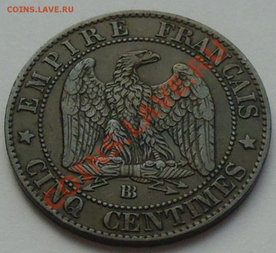 5 сантимов Франция 1855 - предпродажная оценка - 228