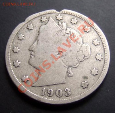 США 5 центов (1903) до 05.11 (22.00) - США 5 центов (1903) А