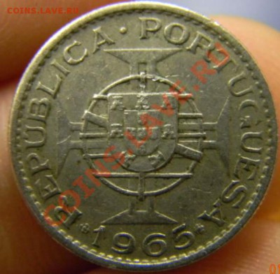 2.5 эскудо Португальский Мозамбик 1965г. - DSCN3299_thumb
