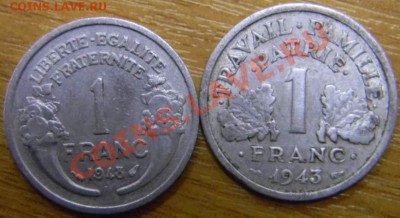 1 франк 1943г. 1 франк 1948г. - DSCN3304_thumb